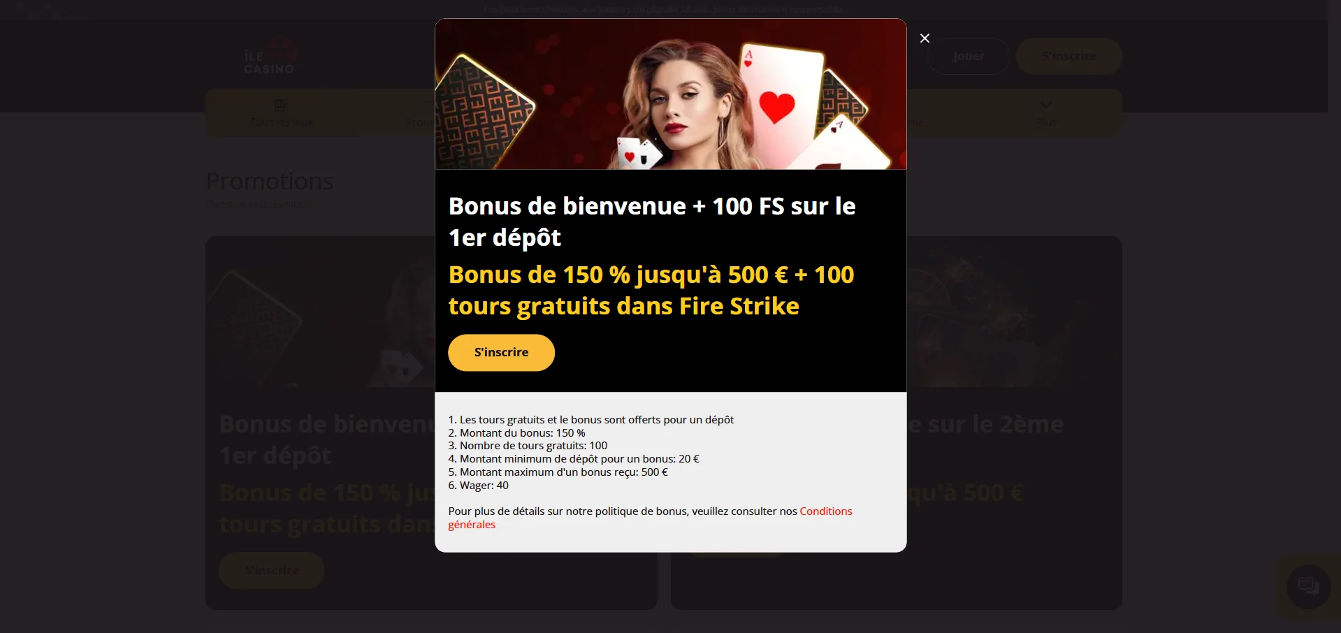 Ile De Casino Casino : bonus de bienvenue