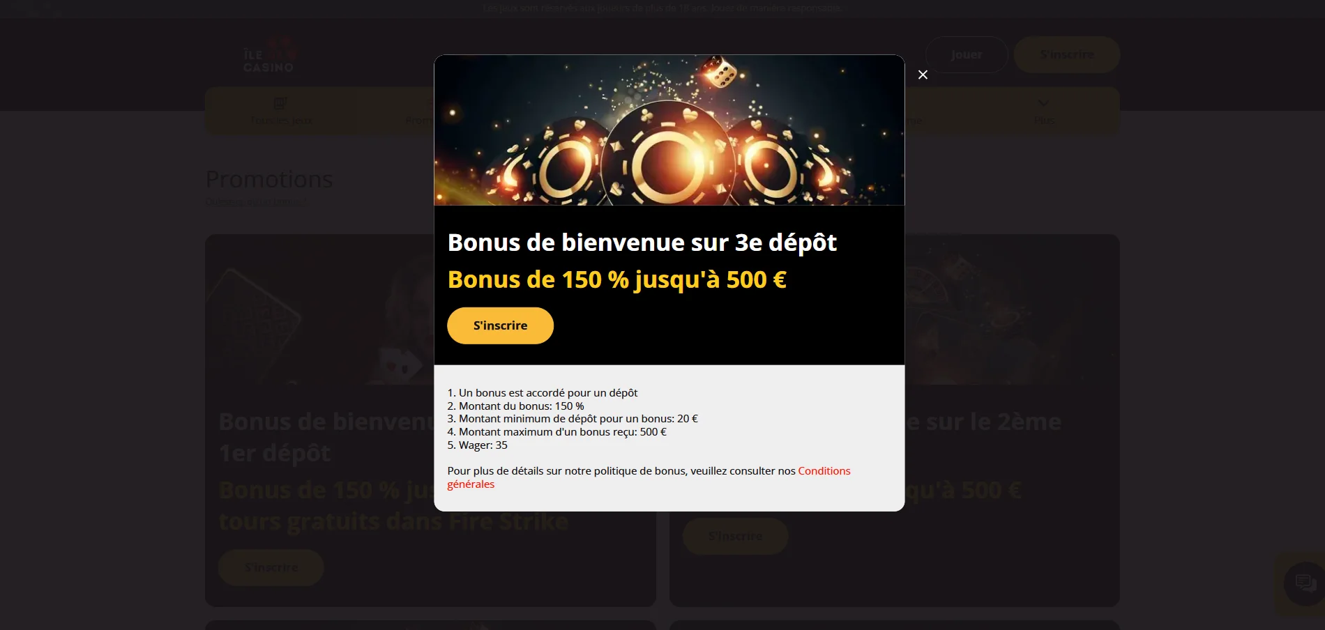 Ile De Casino Casino : bonus et codes promo