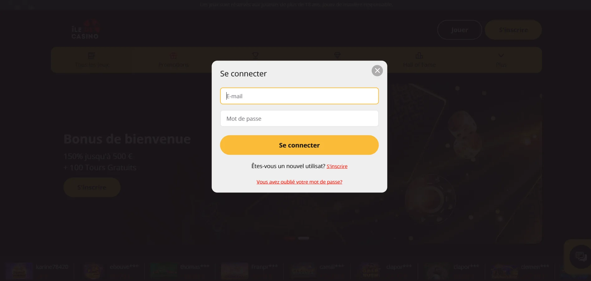 Ile De Casino Casino : se connecter depuis un mobile